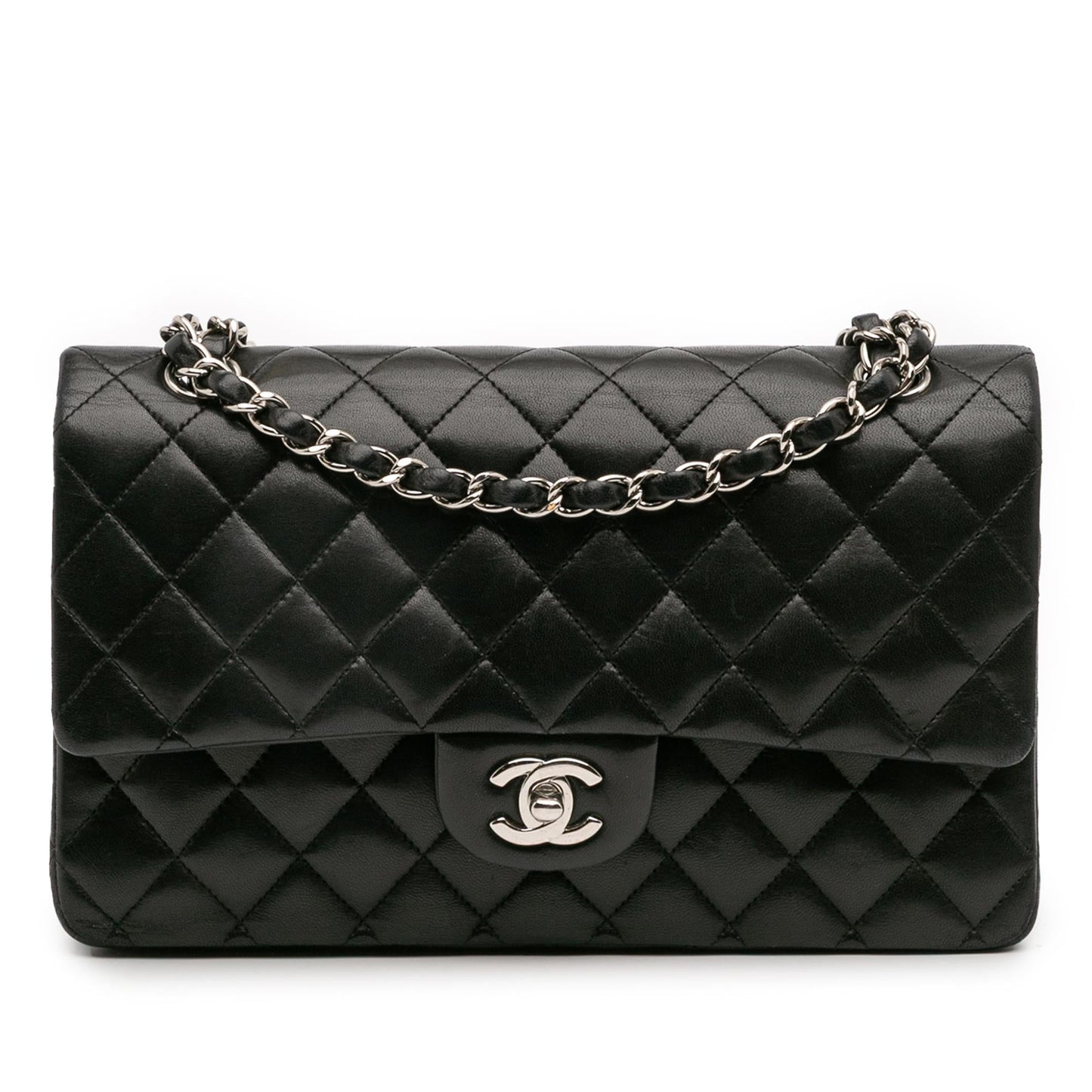 Chanel Gabrielle Lambskin Black Shoulder Bag Style 24