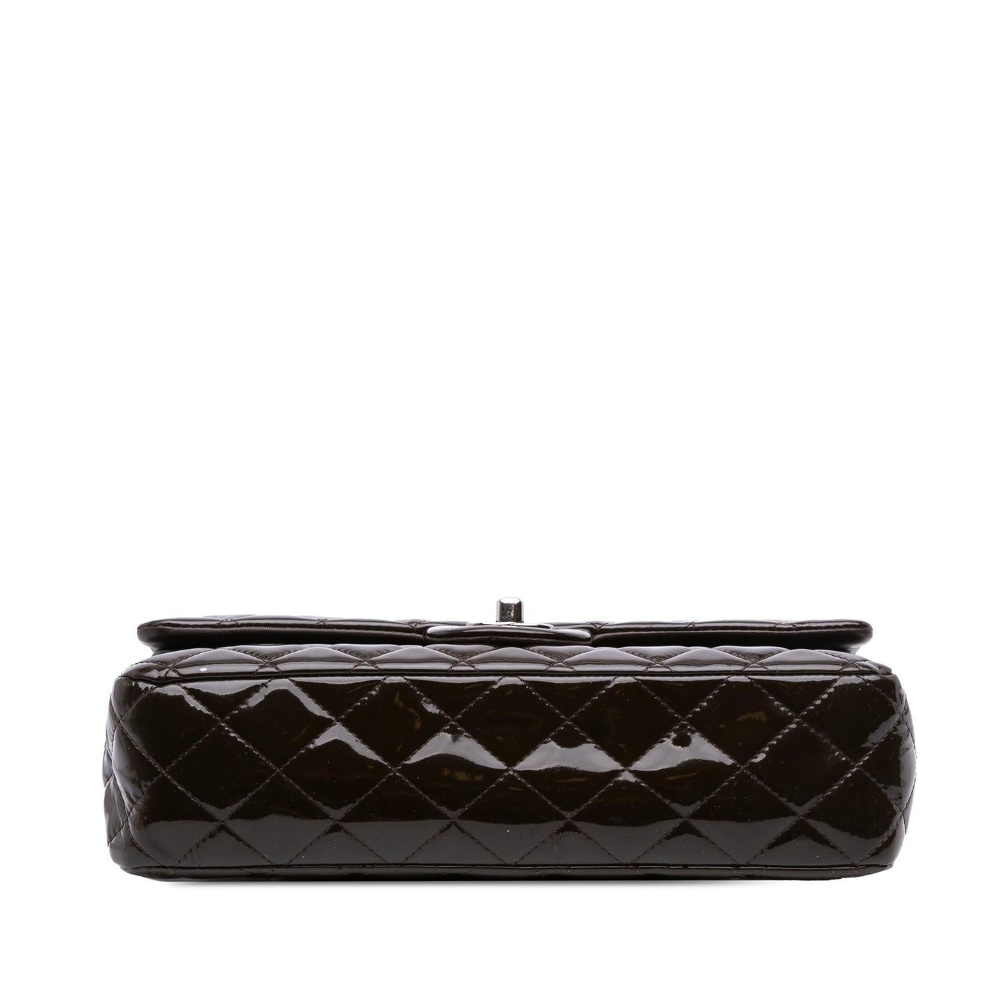 Chanel Gabrielle Patent Leather Brown Shoulder Bag