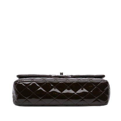 Chanel Gabrielle Patent Leather Brown Shoulder Bag