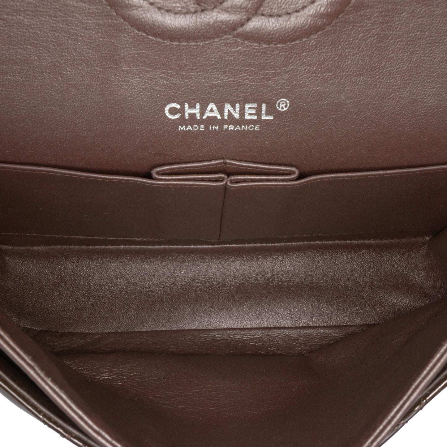 Chanel Gabrielle Patent Leather Brown Shoulder Bag