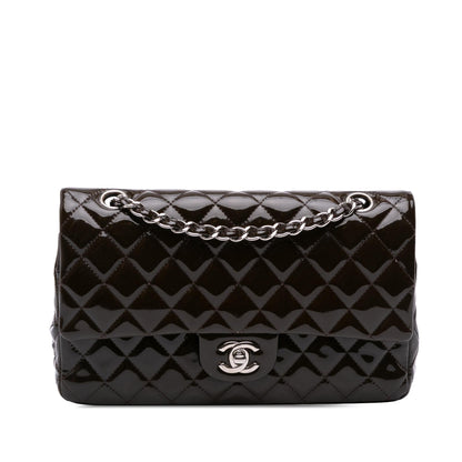 Chanel Gabrielle Patent Leather Brown Shoulder Bag