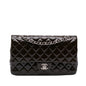 Chanel Gabrielle Patent Leather Brown Shoulder Bag