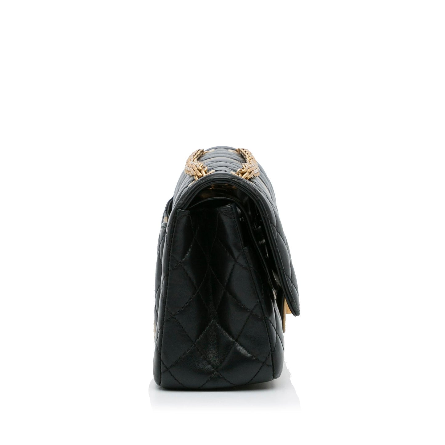 Chanel Medium Croc Embossed Lambskin 2 55 Reissue Double Flap Bag