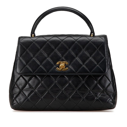 Chanel Medium Lambskin Kelly Top Handle Bag