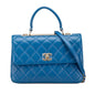Chanel Gabrielle Lambskin Blue Shoulder Bag Style 6