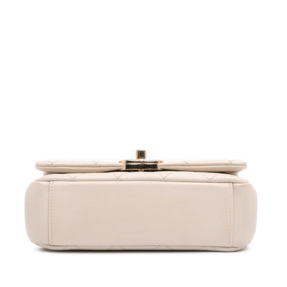 Chanel Medium Lambskin Twist Chain Enamel Cc Flap