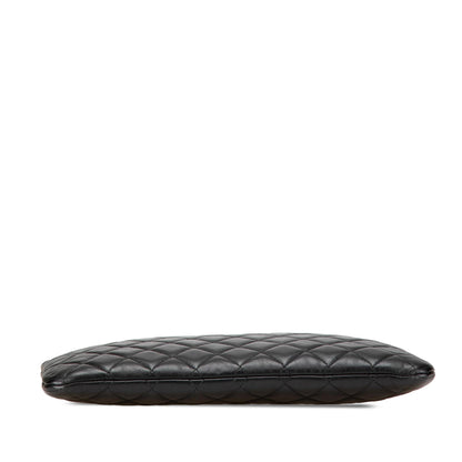 Chanel Medium Quilted Caviar Boy O Case Clutch