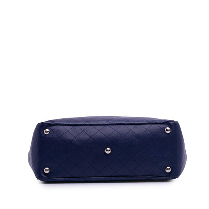 Chanel Medium Quilted Caviar Cc Pocket Tote