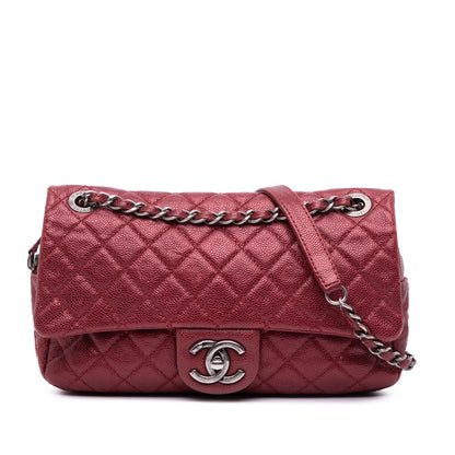 Chanel Gabrielle Caviar Red Shoulder Bag Style 3