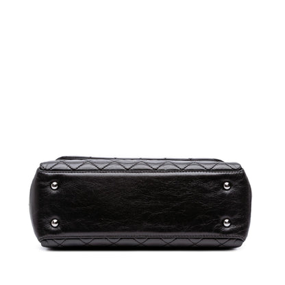 Chanel Medium Quilted Glazed Calfskin Pearly Flap