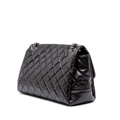 Chanel Medium Quilted Glazed Calfskin Pearly Flap