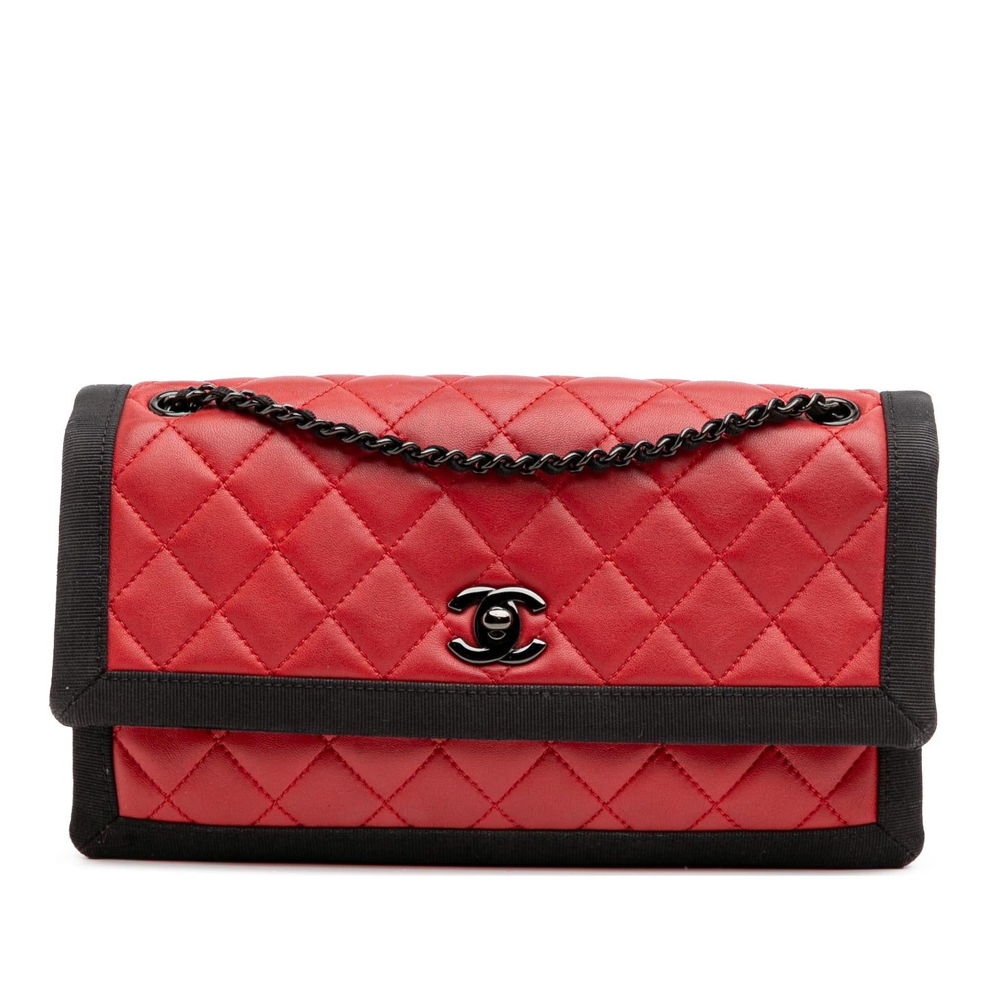 Chanel Gabrielle Lambskin Black Shoulder Bag Style 69