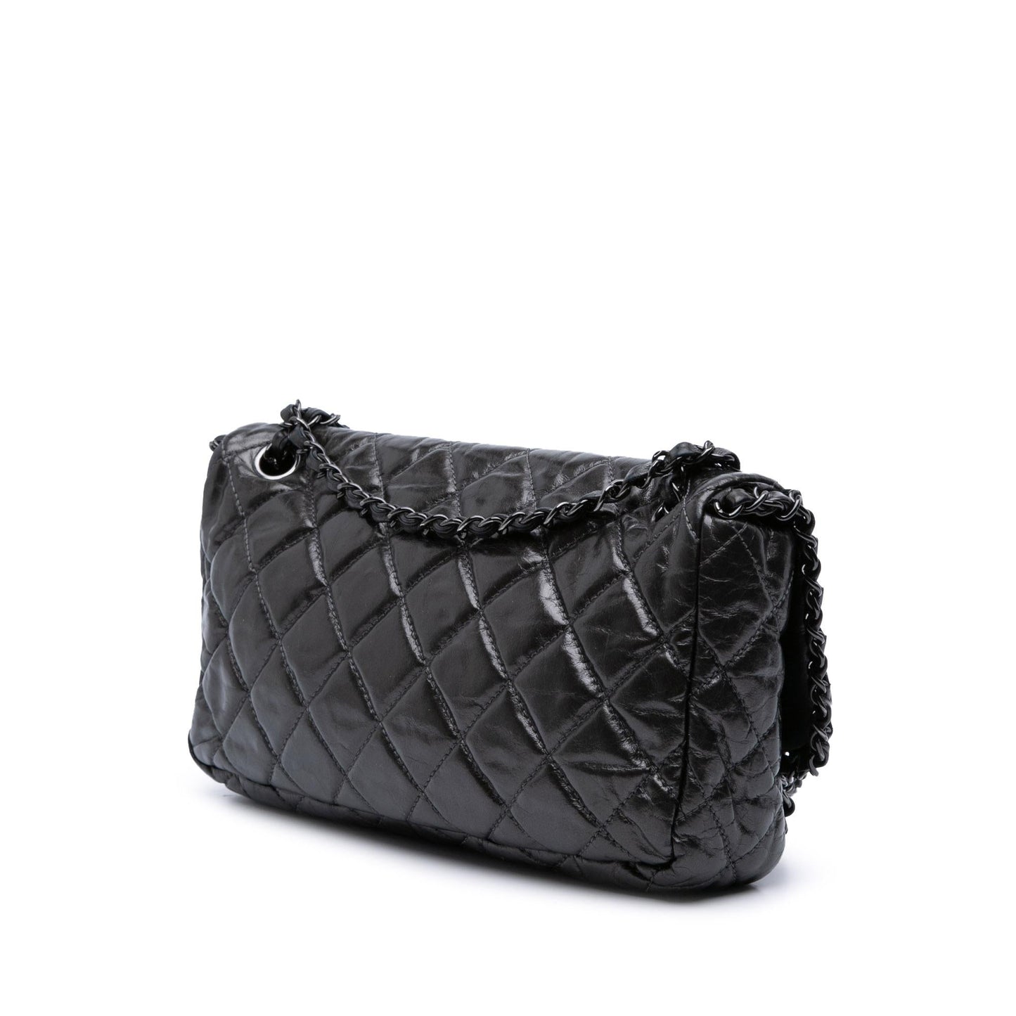 Chanel Gabrielle Calfskin Grey Shoulder Bag Style 2