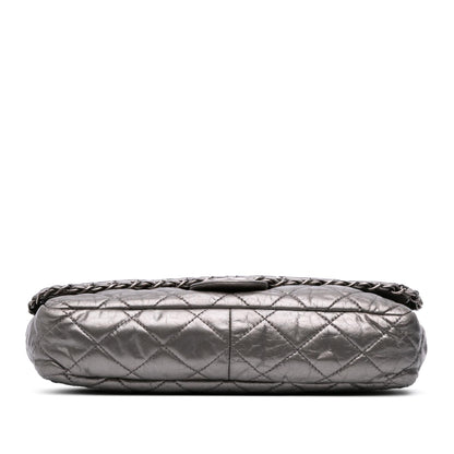 Chanel Gabrielle Calfskin Grey Shoulder Bag