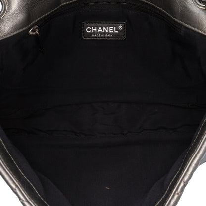 Chanel Gabrielle Calfskin Grey Shoulder Bag