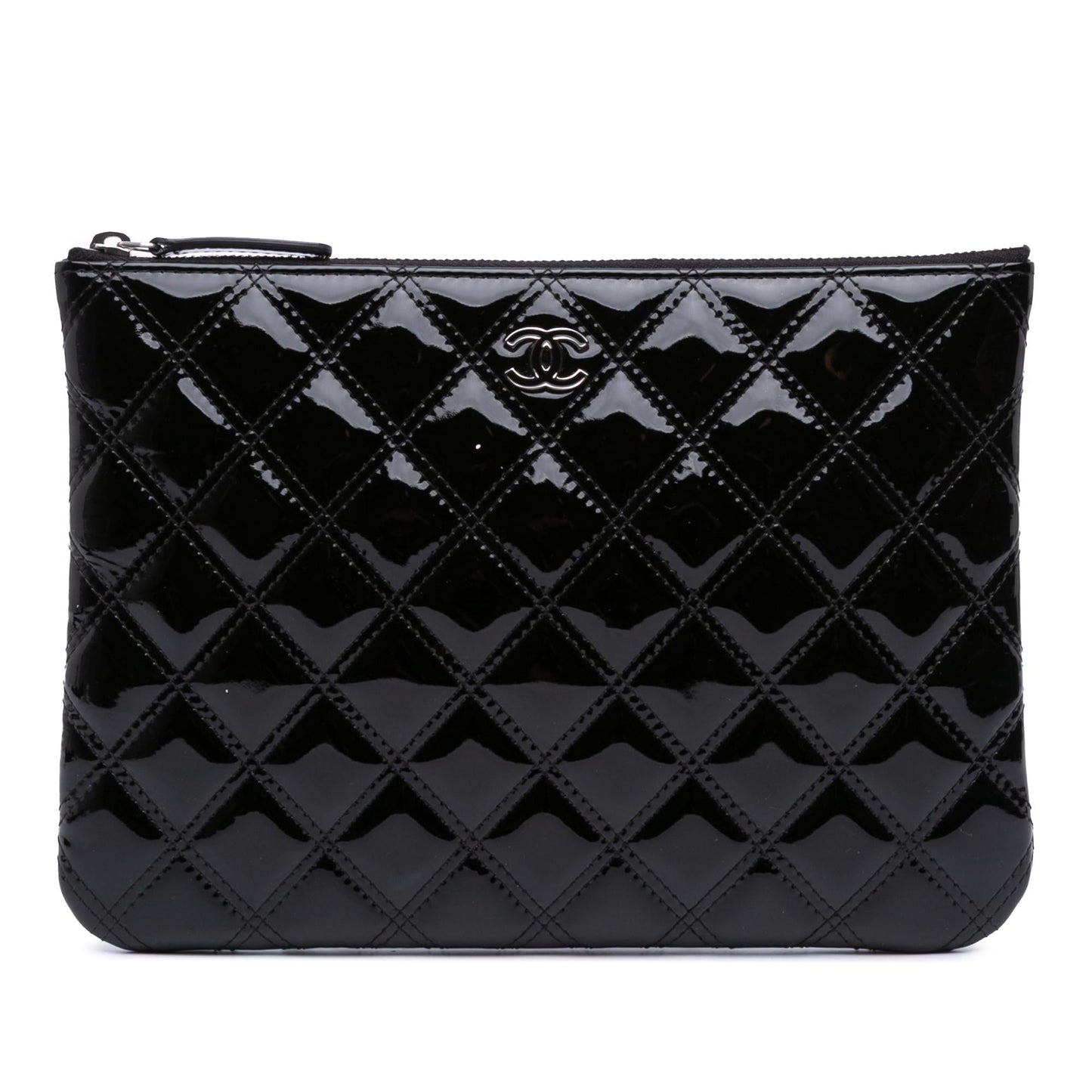 Chanel Gabrielle Patent Leather Black Shoulder Bag Style 19