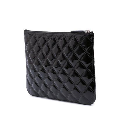 Chanel Gabrielle Patent Leather Black Shoulder Bag Style 19