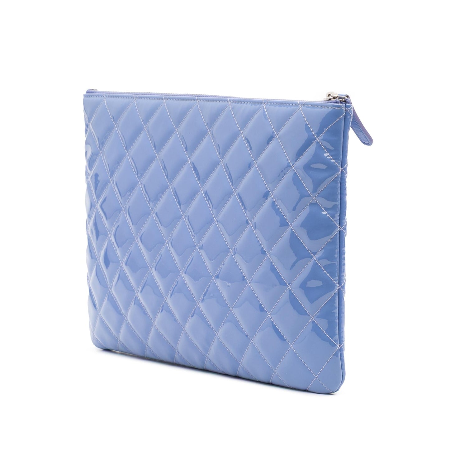 Chanel Gabrielle Patent Leather Blue Shoulder Bag