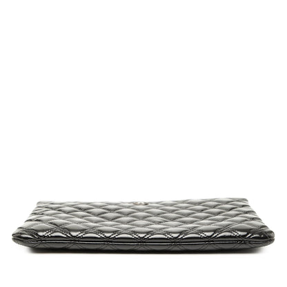 Chanel Medium Quilted Patent O Case Clutch