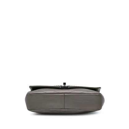 Chanel Gabrielle Calfskin Grey Shoulder Bag Style 3