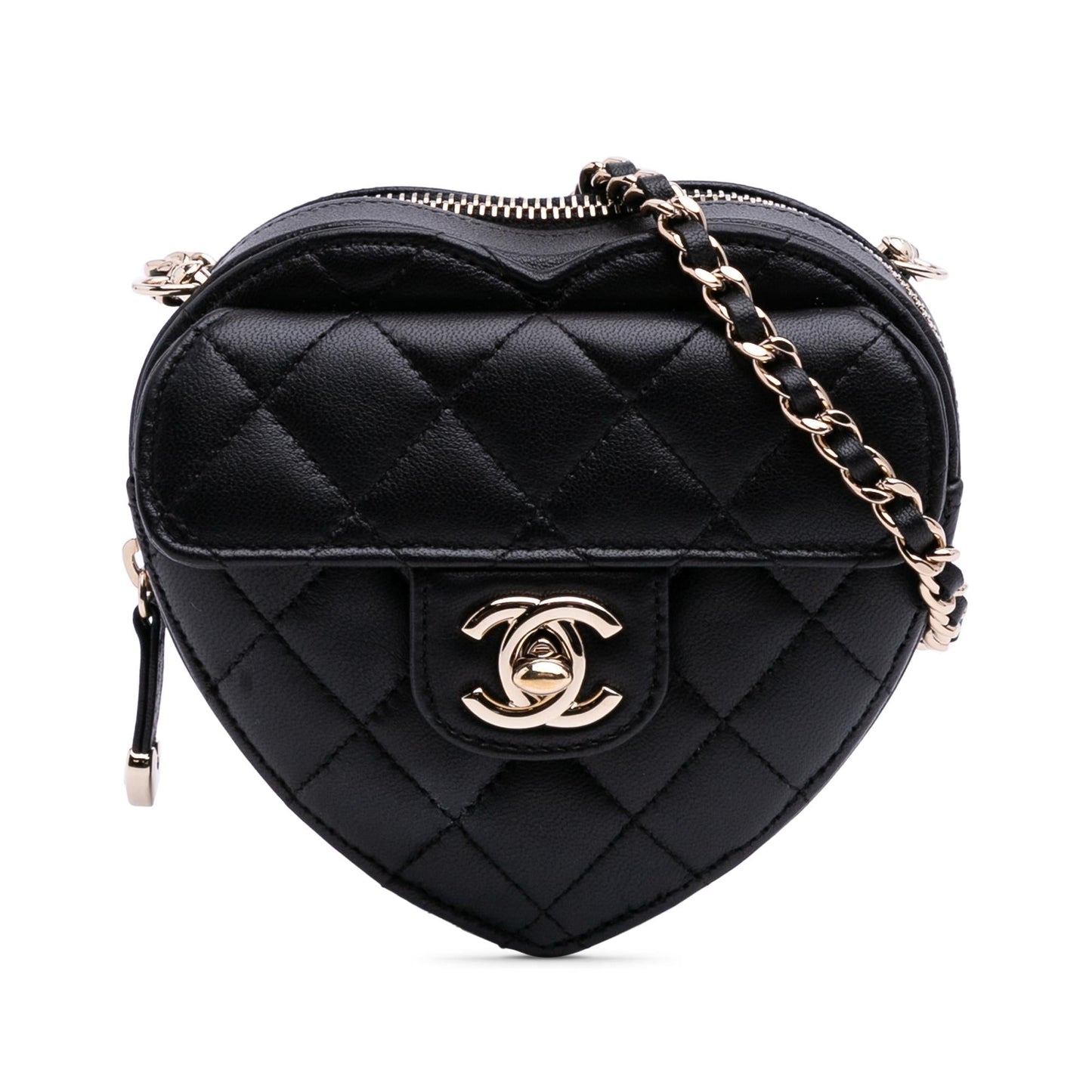 Chanel Gabrielle Lambskin Black Crossbody Style 5