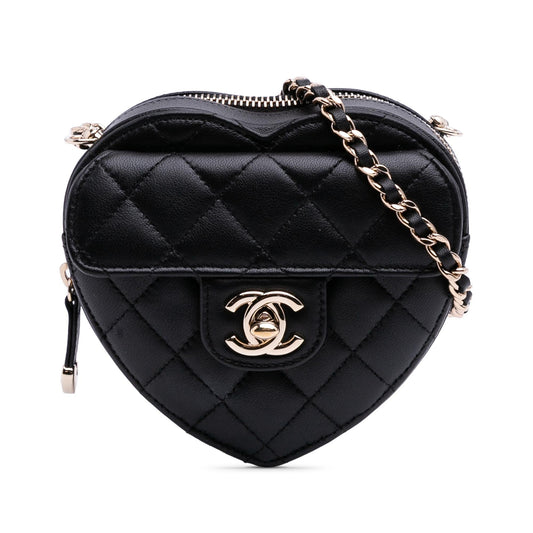 Chanel Gabrielle Lambskin Black Crossbody Style 5