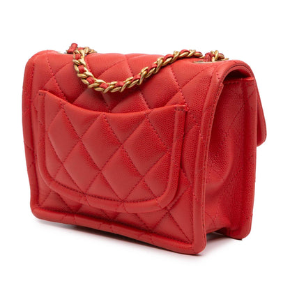 Chanel Mini Quilted Caviar Sweet Classic Flap