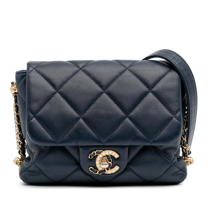 Chanel Mini Quilted Lambskin Crush On Chains Flap