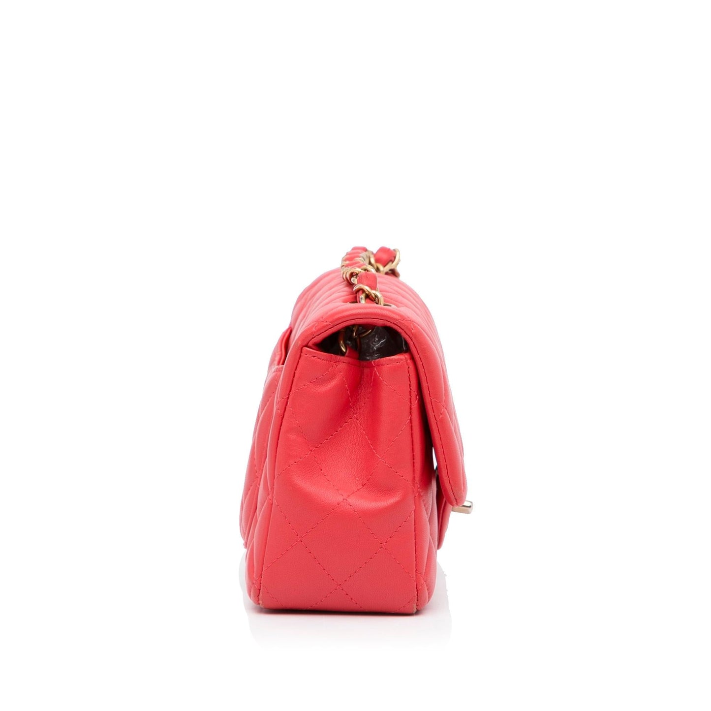 Chanel Gabrielle Lambskin Red Shoulder Bag Style 7