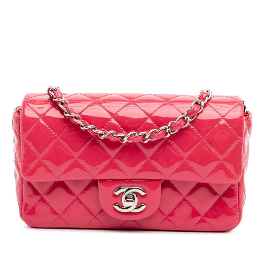 Chanel Gabrielle Patent Leather Pink Shoulder Bag