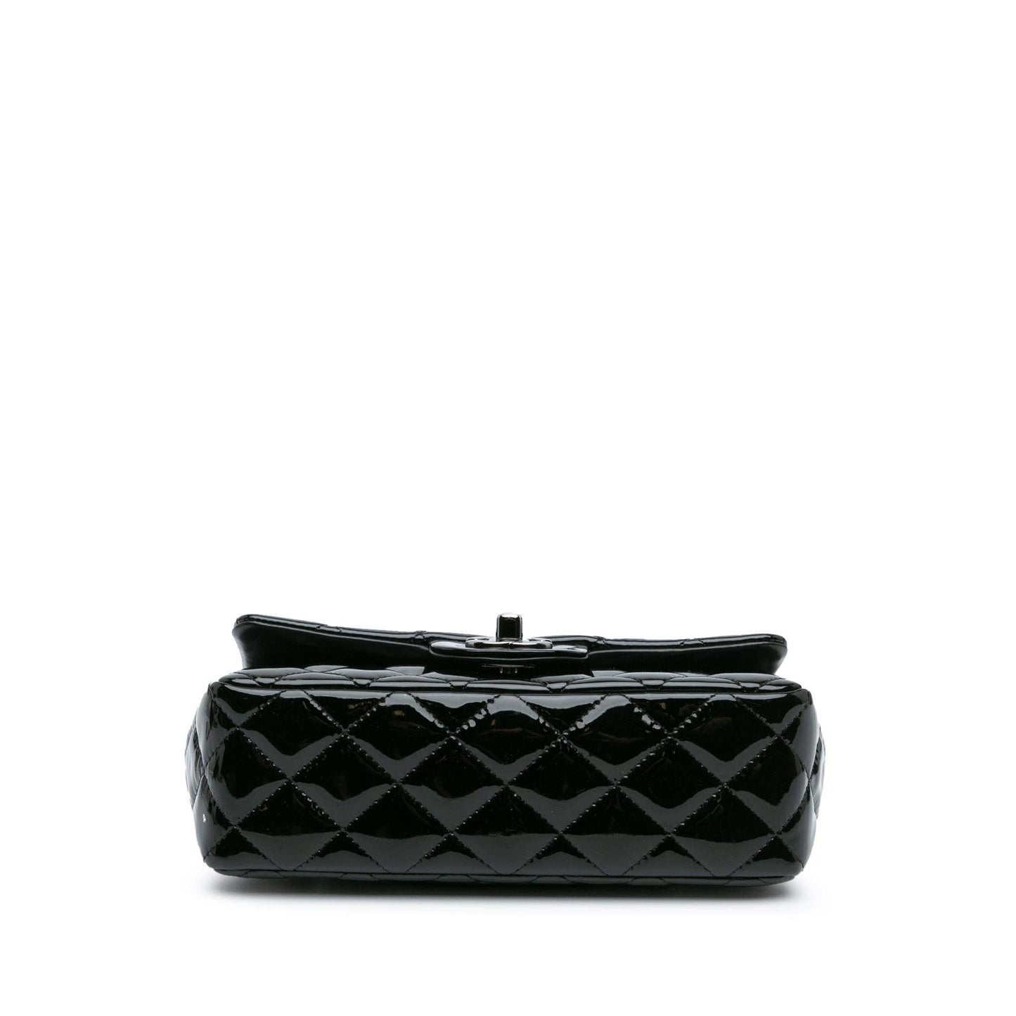 Chanel Gabrielle Patent Leather Black Shoulder Bag Style 14