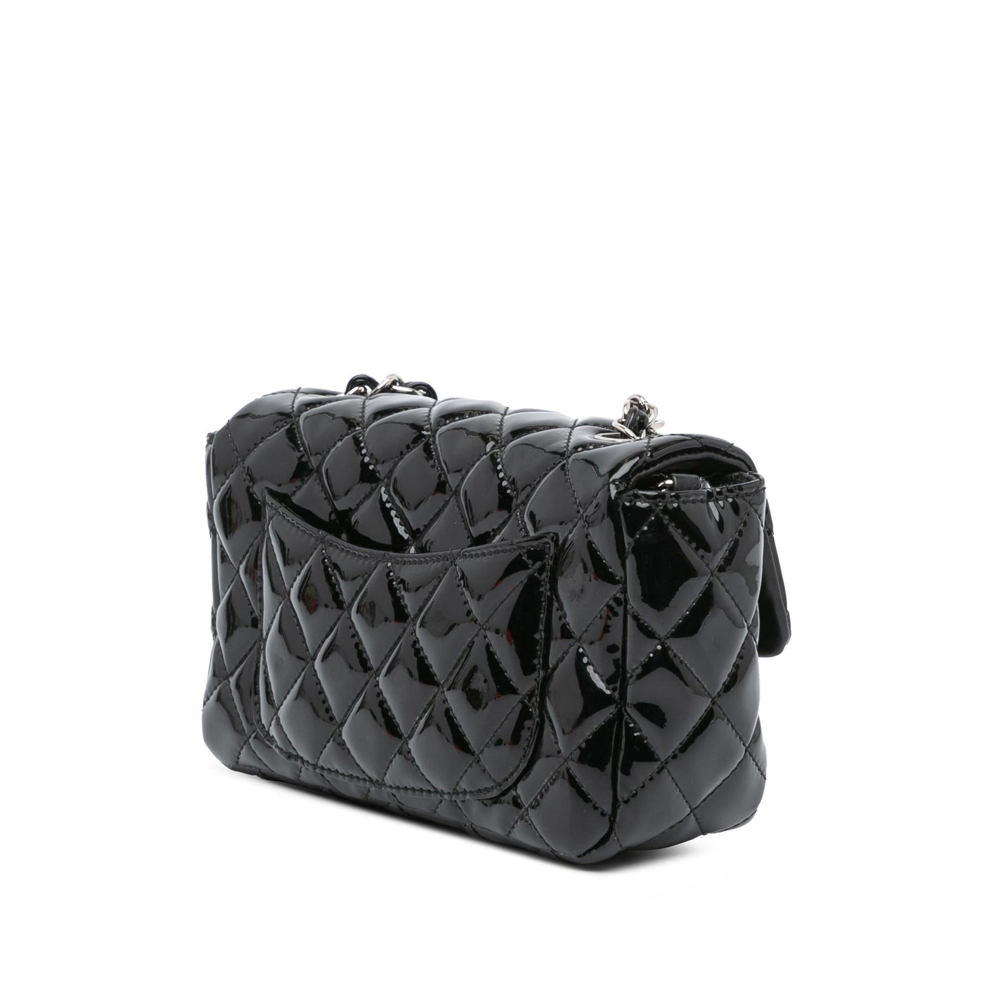 Chanel Gabrielle Patent Leather Black Shoulder Bag Style 13