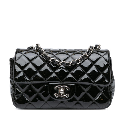 Chanel Gabrielle Patent Leather Black Shoulder Bag Patent Leather