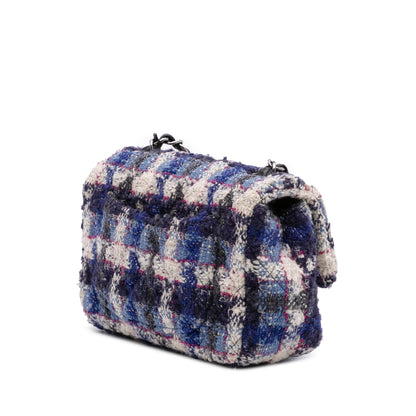 Chanel Gabrielle Tweed Blue Shoulder Bag