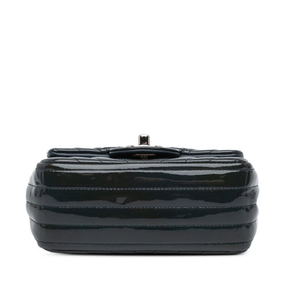 Chanel Gabrielle Patent Leather Blue Shoulder Bag Patent Leather