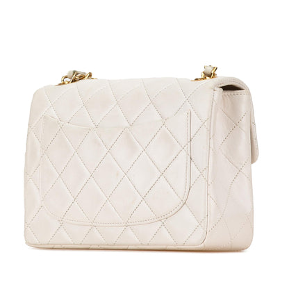 Chanel Gabrielle Lambskin White Shoulder Bag Style 8