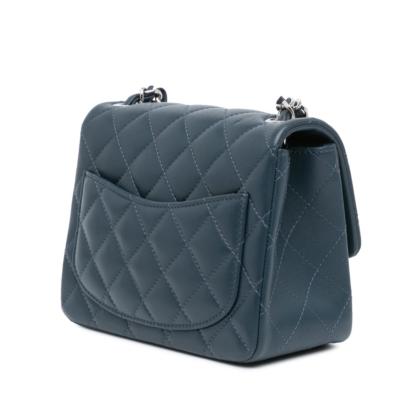 Chanel Gabrielle Lambskin Blue Shoulder Bag Style 10