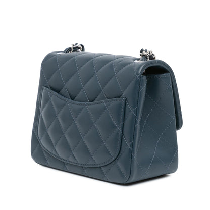 Chanel Gabrielle Lambskin Blue Shoulder Bag Style 10