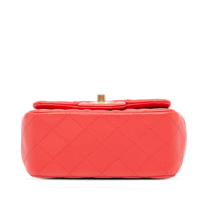 Chanel Gabrielle Lambskin Red Shoulder Bag Style 4