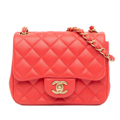 Chanel Gabrielle Lambskin Red Shoulder Bag Style 4