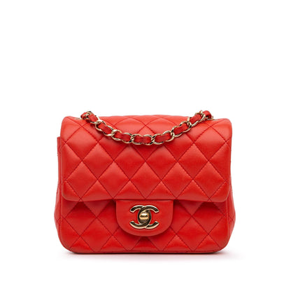 Chanel Gabrielle Lambskin Red Shoulder Bag Style 6