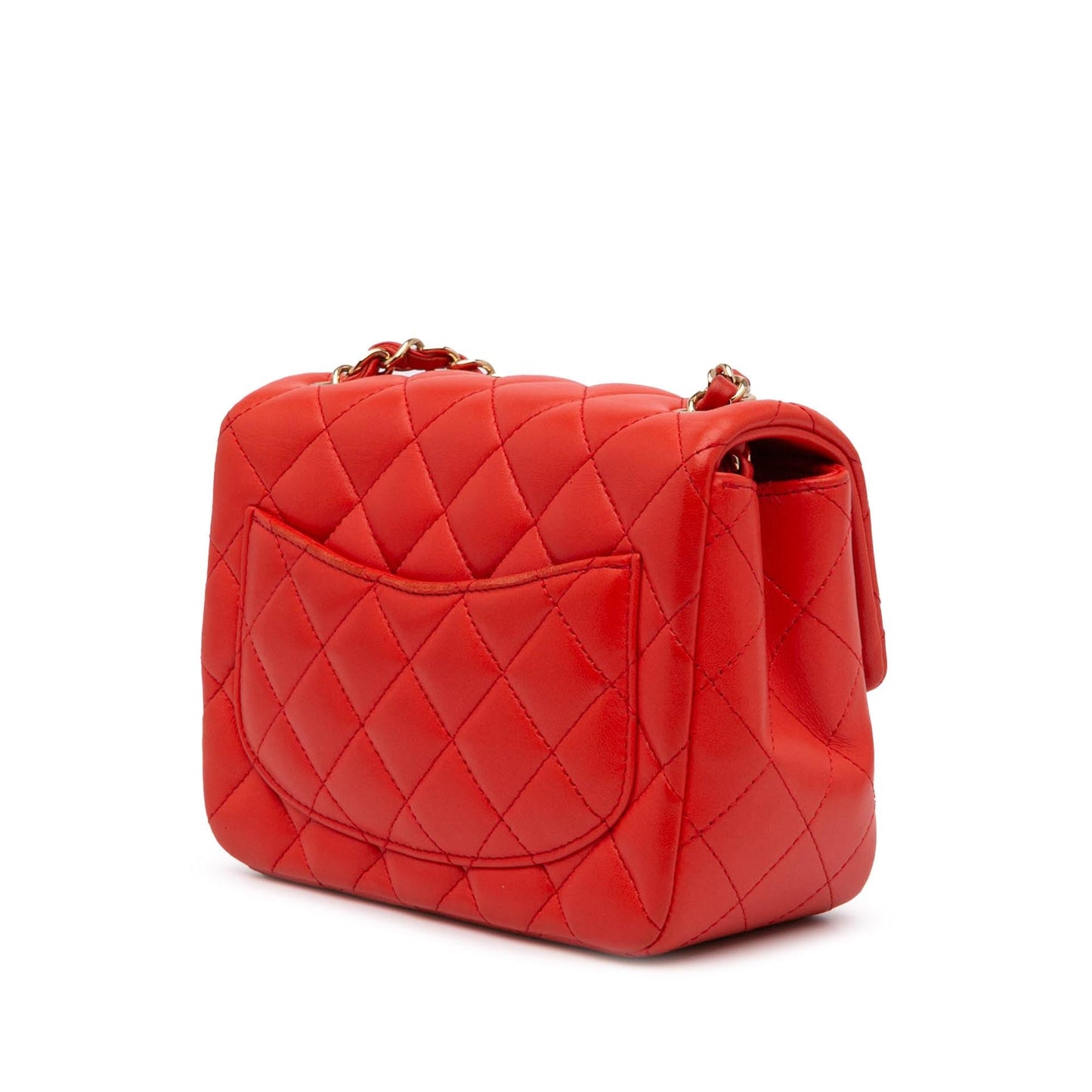 Chanel Gabrielle Lambskin Red Shoulder Bag Style 6