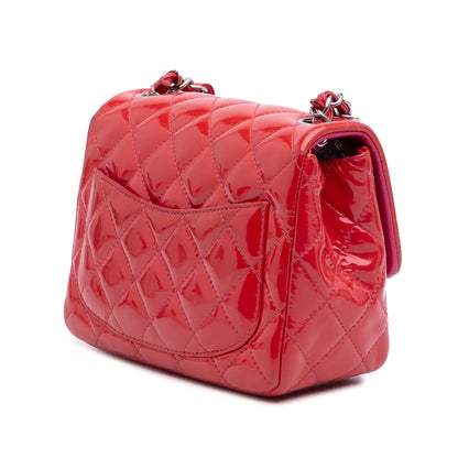 Chanel Gabrielle Patent Leather Red Shoulder Bag Patent Leather