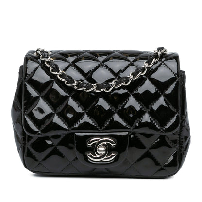 Chanel Gabrielle Patent Leather Black Shoulder Bag Style 16