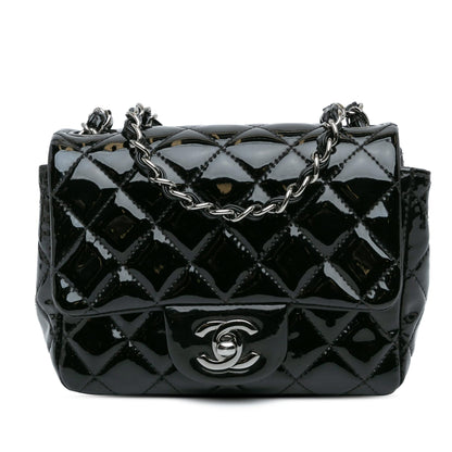Chanel Gabrielle Patent Leather Black Shoulder Bag Style 15
