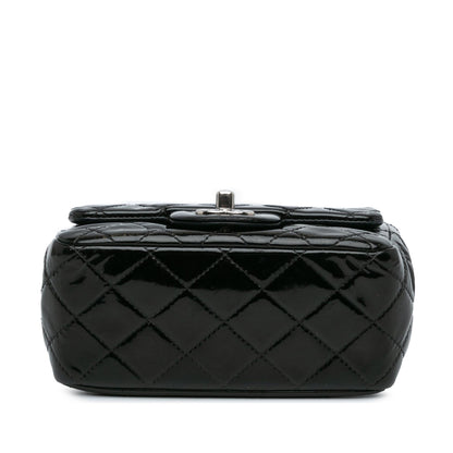 Chanel Gabrielle Patent Leather Black Shoulder Bag Style 12