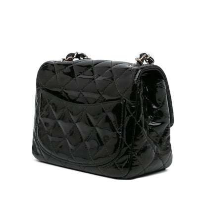 Chanel Gabrielle Patent Leather Black Shoulder Bag Style 12