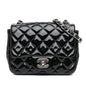 Chanel Gabrielle Patent Leather Black Shoulder Bag Style 17