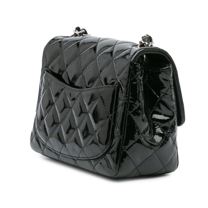 Chanel Gabrielle Patent Leather Black Shoulder Bag Style 6