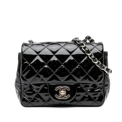 Chanel Gabrielle Patent Leather Black Shoulder Bag Style 8